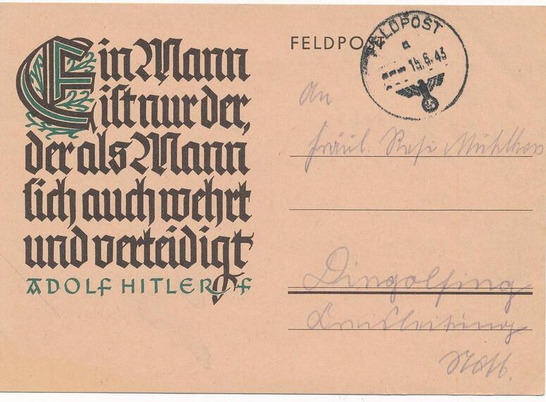 Deutschland Drittes Reich AK Ansichtskarte Postkarte Propagandakarte